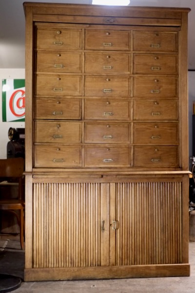 meuble de metier vintage de notaire 1900 antiquites brocante